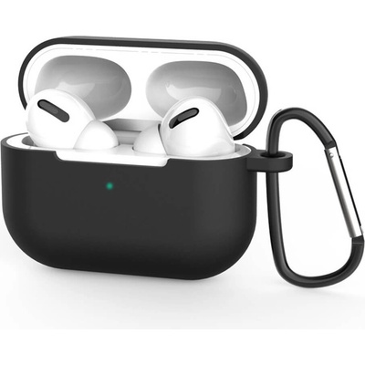 Techsuit Силиконов калъф с карабинер за Apple Airpods Pro 3 - Techsuit Silicone Case (черен) (KF2356304)