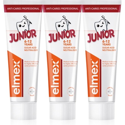 Elmex Anti-Caries Professional Junior паста за зъби за деца 3x75ml