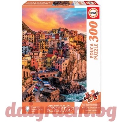 Educa Пъзел EDUCA 17980 - 300 части - Manarola, Cinque Terre, Italy, XXL (EDU17980)