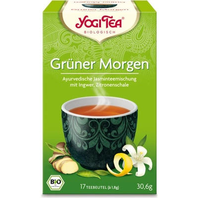 YOGI TEA BIO Ajurvédský čaj Zelené ráno 17 x 1,8 g