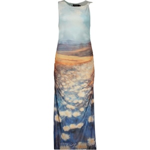 Desigual Дамска дълга рокля desigual, Размер xl, Цвят Синьо (26swvk28_az5045)