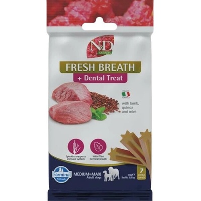 N&D Farmina Pet Foods QUINOA Dog Dental Snack Fresh Breath Medium & Maxi 100 g