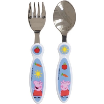 Stor Метални прибори Stor - Peppa Pig, 2 броя (41218)