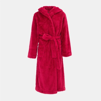 Linea Fleece Robe Women - Berry