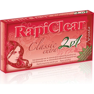 Rapiclear Classic extra tehotenský test kazeta 2 v 1