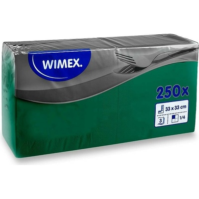 Wimex Papírové ubrousky 33x33 cm 250 ks zelené