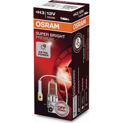 Osram Super Bright Premium H3 PK22s 12V 100W OS 62201SBP