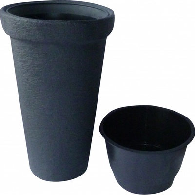 Prosperplast CLASSIC tower květináč 30 cm antracit