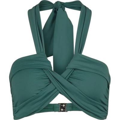 Seafolly Дамско бикини горнище Seafolly Women's Collective Halter Bandeau Bikini top - Evergreen - размер 44 (EU) (150-2106-0917)