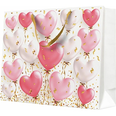 Papírová taška PAW lux XXL HEART