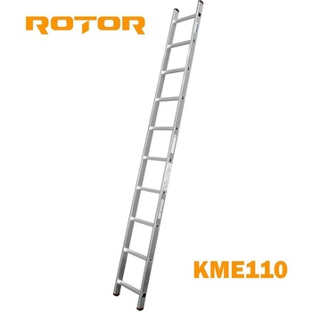 ROTOR Стълба алуминиева, 1x10 стъпала, 2.7 м, ROTOR KME110 (KME110)