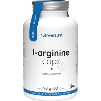 Nutriversum L-Arginine 60 kapsúl