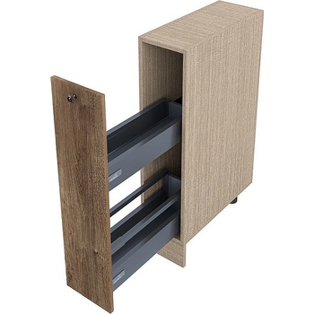 Image 1 of ИРИМ Долен кухненски шкаф бутилиера Сити МФ-Дъб натурал-06-58 20 см