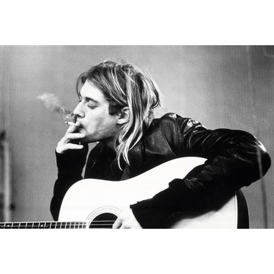 Plagát, Obraz - Famous Photo of Kurt Cobain, Nirvana, 120 × 80 cm
