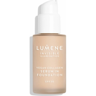 Lumene Invisible Illumination Vegan Collagen Serum in Foundation ľahký make-up s vyživujúcim účinkom SPF 30 1.5 30 ml