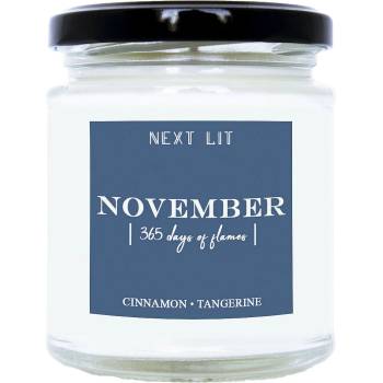 Image 1 of With Scent of Books Ароматна свещ Next Lit 365 Days of Flames - November (NL036)
