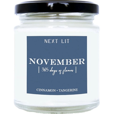 With Scent of Books Ароматна свещ Next Lit 365 Days of Flames - November (NL036)