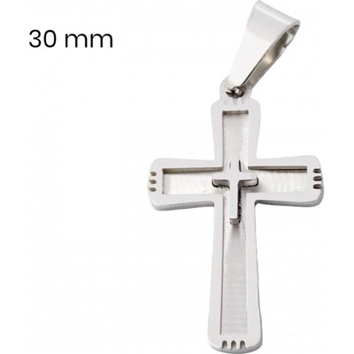 Exeed 245138 Přívěsek z chirurgické oceli kříž