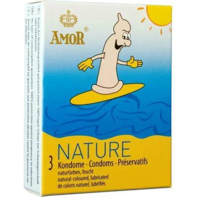 Презервативи, натурални, 3бр. - Amor Nature (AMOR050175)