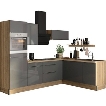 Optifit Linus984 270 cm farba čela antracitová lesk farba korpusu dub divý matný