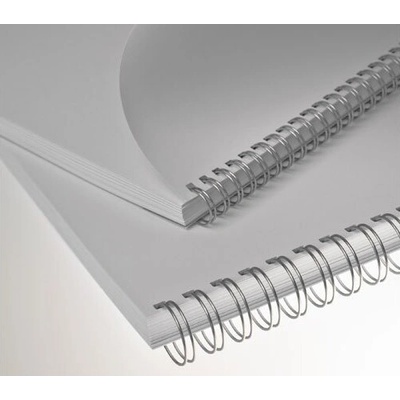 Kovové hřbety Eurosupplies (3/1") 9,5 mm stříbrné