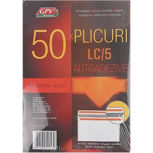GPV Плик GPV LC/5 самозалепващ се с печат 162x229mm 50 броя 151013 (151013)