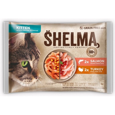Shelma Kitten losos a krůta 4 x 85 g