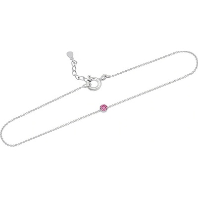 Eppi Strieborný minimalistický náramok so zafírom Lepio BR47271