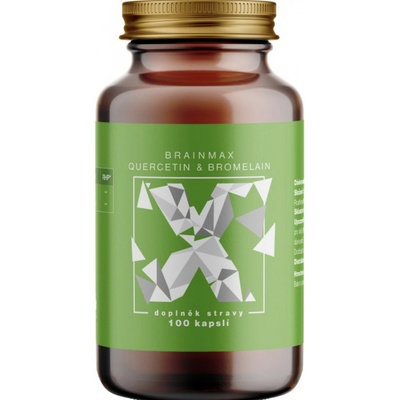 BrainMax Quercetin & Bromelain Kvercetin a Bromelain 100 rostlinných kapslí