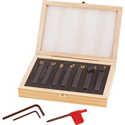 DEMA Sústružnícke nože na kov 12x12 mm, 7-dielna sada