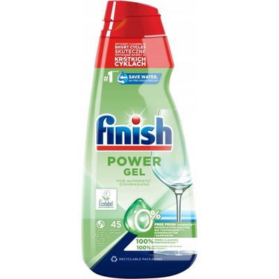 Finish All in 1 Max Power Gel 0% Zero gél na umývanie riadu v umývačke riadu 900 ml