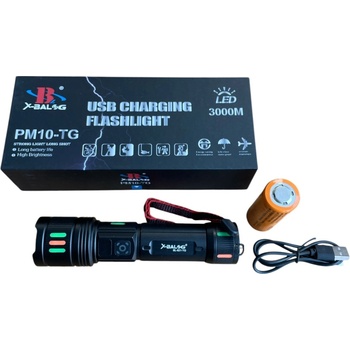 X-BAL Led тактически алуминиев фенер x-bal g bl-g61tg -18 см (3064)