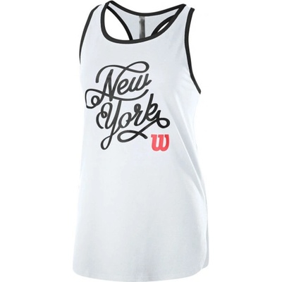 Wilson Дамски топ Wilson New York City Calligra Tech Tank W - Бял