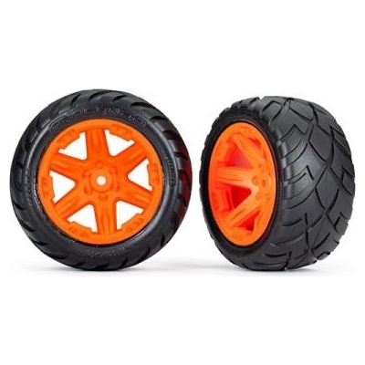 Traxxas колело 2.8", джанта RXT оранжев, гума Anaconda (2WD задни) (2)