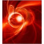 DIMEX ART Флизелинов фототапет червено абстрактно 225 x 250 см