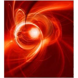 DIMEX ART Флизелинов фототапет червено абстрактно 225 x 250 см
