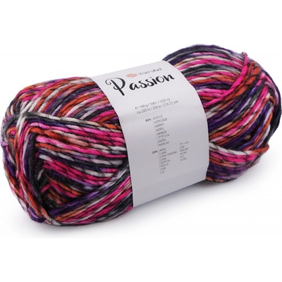 Pletací příze Passion 100 g, střední, 8 (1248) růžová