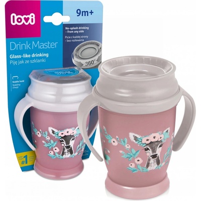 LOVI hrnček 360° Wild Soul 250 ml ružový