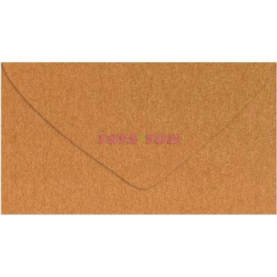 Dopisní obálka 5550388 metallic 120g DL 110x220mm - měděná