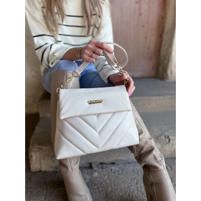 Grosso dámska crossbody kabelka GS-3118-cream