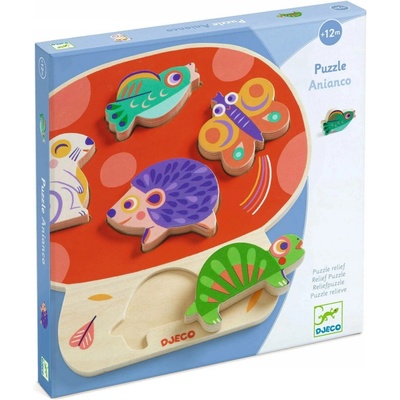 Djeco Wooden Puzzles Relief puzzles Anianco