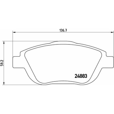 BREMBO Sada brzdových doštičiek P 61 103X