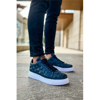 Chekich Мъжки обувки с връзки ch209 obt - Тъмносини #367429 (367429_Тъмно синьо)