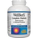 Natural Factors WellBetX Complete Diabetic, 120 таблетки, Natural Factors
