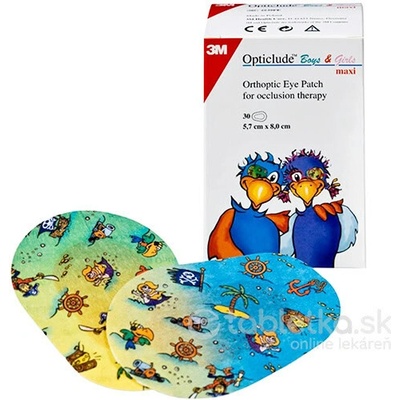 3M Opticlude Boys&Girls očná náplasť Maxi 5,7x 8 cm (2539) 30 ks