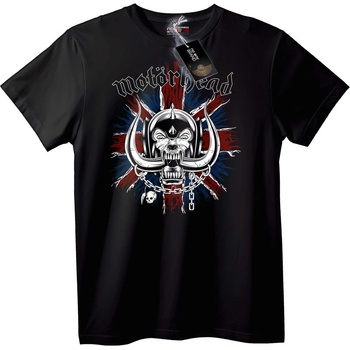 NOONEBRAND Тениска Motorhead Union Jack Skull - 2XL, Black
