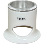 Bergeon Лупа Bergeon 2611-TB-1.5 с биконвексен обектив, бяла, увеличение 6.7x