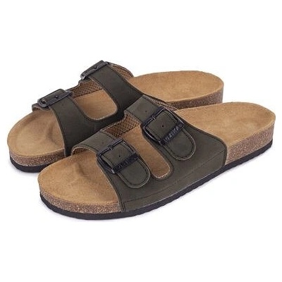 Vlnka Pánske korkové anatomické šľapky Alex zelená