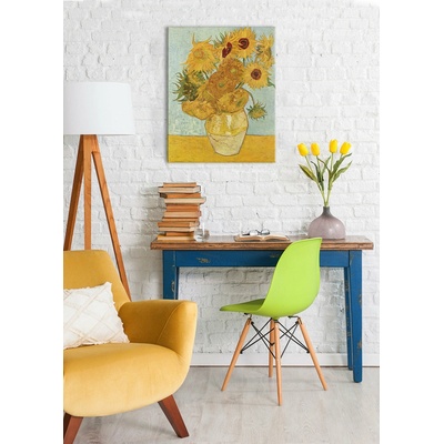 Obraz na plátně Vincent van Gogh - Váza s dvanácti slunečnicemi - Váza s dvanácti slunečnicemi - 40x50 cm