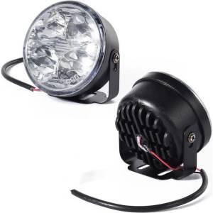  Комплект от кръгли дневни drl led светлни с 4 smd диода, 2бр